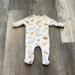 Rabbit + Bear Safari Adventure Kids Footie Pajamas